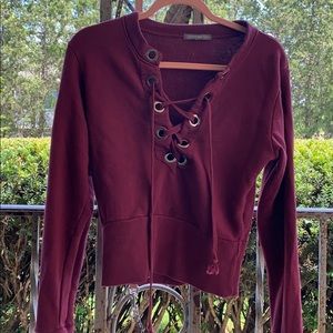 Never worn women’s crop sweatshirt